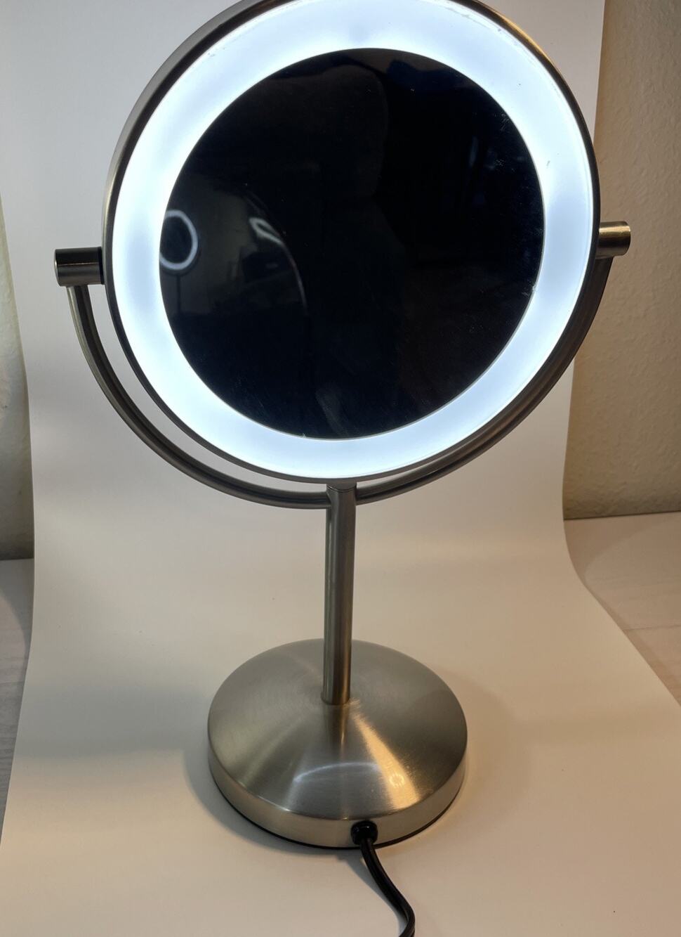 Conair Reflections LED Lighted Makeup Mirror Double-Sided 1X/10X Magnify BE21GD